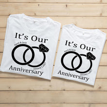 Load image into Gallery viewer, Customize Anniversary Gift Couples T-Shirts
