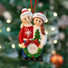 Load image into Gallery viewer, Personalized Couple Ornament for Christmas
