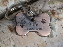 Load image into Gallery viewer, Personalized Dog Name Tag with Bone Shape
