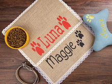 Load image into Gallery viewer, Custom Dog Mat Pet Placemat With Your Pets Nam
