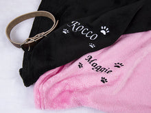Load image into Gallery viewer, Personalized Dog Bedding Blanket for Dog Cat with Paw Prints

