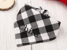 Load image into Gallery viewer, Personalized Embroidered Premium Lumberjack Plaid Dog Bandana
