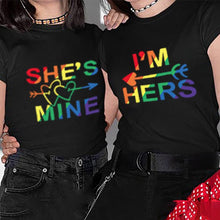 Load image into Gallery viewer, LGBT Couple Shirt-She's Mine I'm Hers
