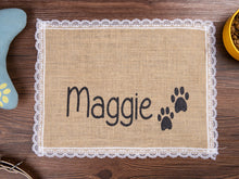Load image into Gallery viewer, Custom Dog Mat Pet Placemat With Your Pets Nam
