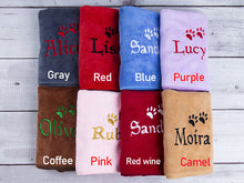 Load image into Gallery viewer, Personalized Dog Towel Embroidered Towel
