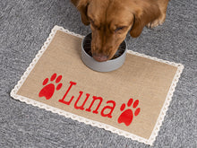Load image into Gallery viewer, Custom Dog Mat Pet Placemat With Your Pets Nam
