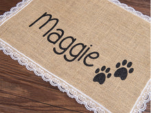 Load image into Gallery viewer, Custom Dog Mat Pet Placemat With Your Pets Nam
