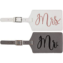 Load image into Gallery viewer, Mr. and Mrs. Honeymoon Wedding Luggage Tags
