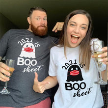 Load image into Gallery viewer, 2021 is Boo Sheet Couple Matching Shirt
