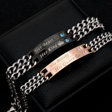Load image into Gallery viewer, Customized Couple Bracelets, His and Hers Couple Bracelet
