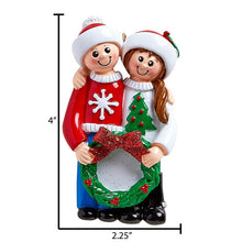 Load image into Gallery viewer, Personalized Couple Ornament for Christmas
