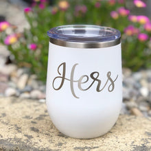 Load image into Gallery viewer, His &amp; Hers Wine Tumbler Set Wedding Engagement Gifts
